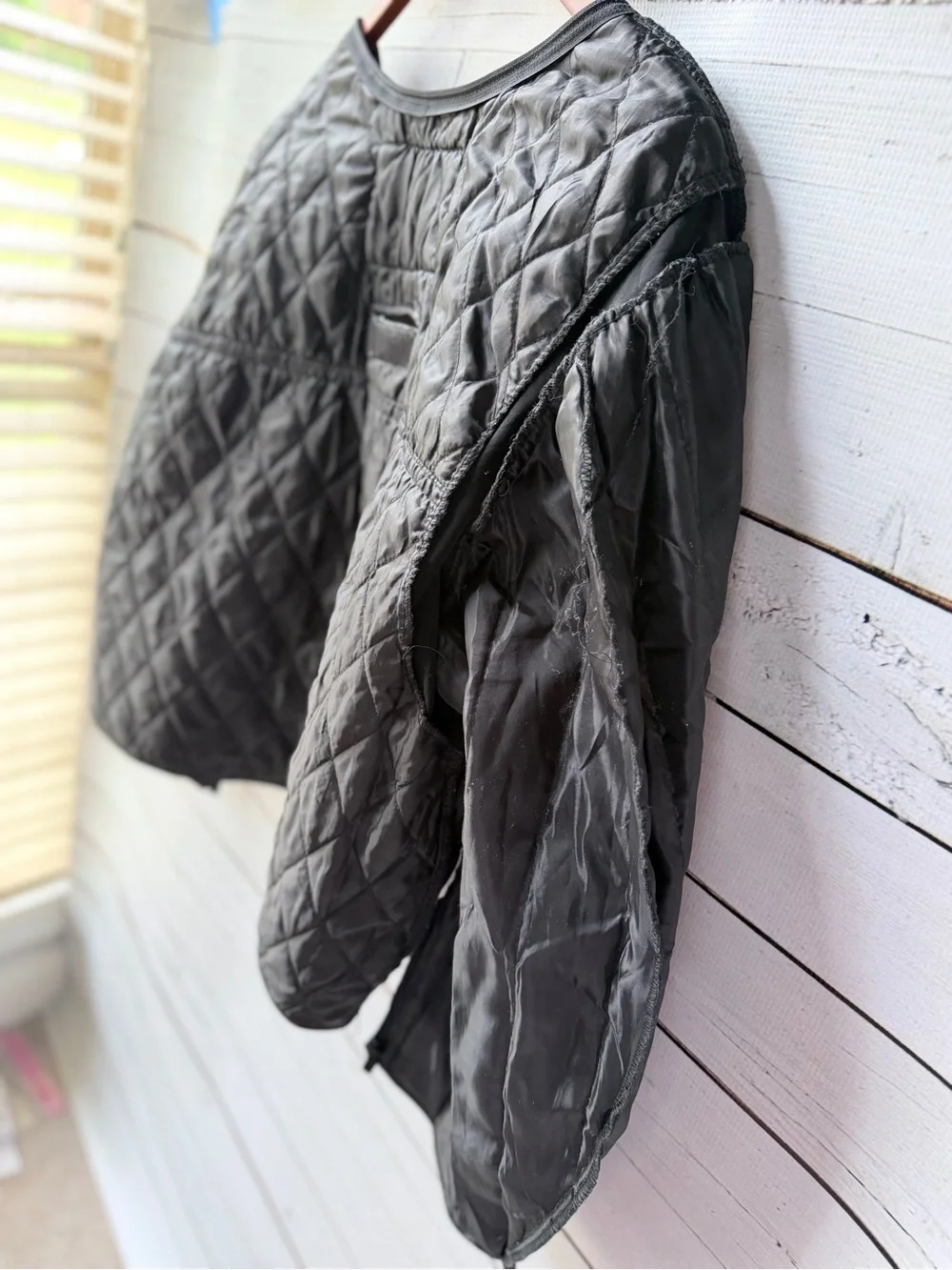 Vintage Judy’s Leather Quilted Jacket Liner
